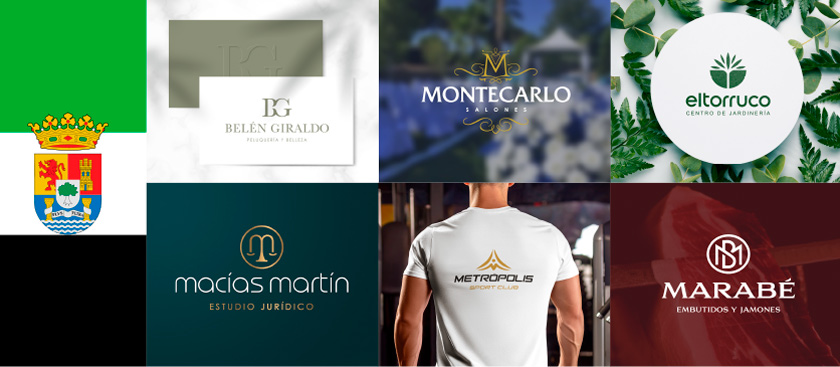  Diseo logos Badajoz y Caceres