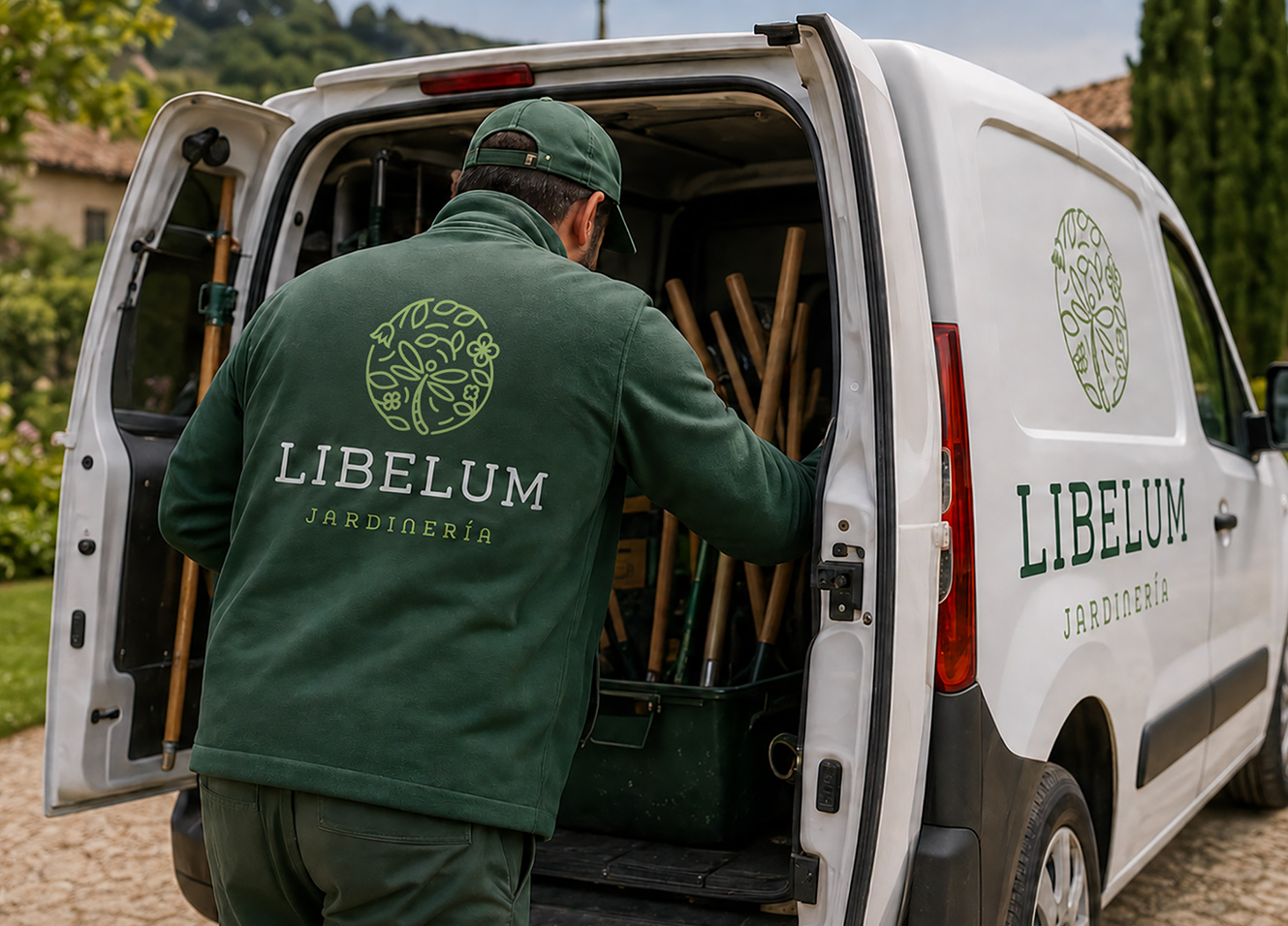 Diseño de logotipos profesionales en Pamplona Navarra para empresas de jardinería y viveros