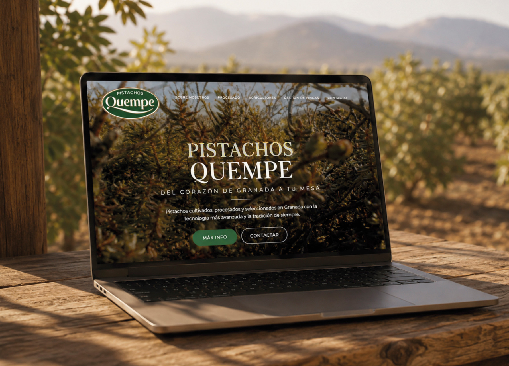 Diseño de logo para pistachos en Granada